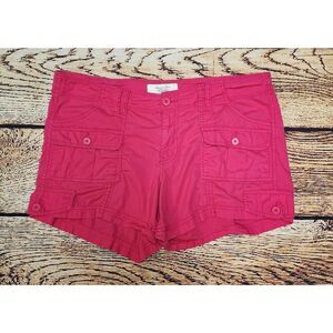 American Rag Cie Womens Pink Comfort Casual Chino 6-Pocket Cotton Shorts Size 14
